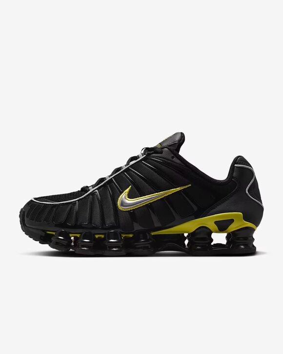 Nike Shox TL. Black Dynamic Yellow Metallic Silver. SIZE 10 CN0151-002 main image 5
